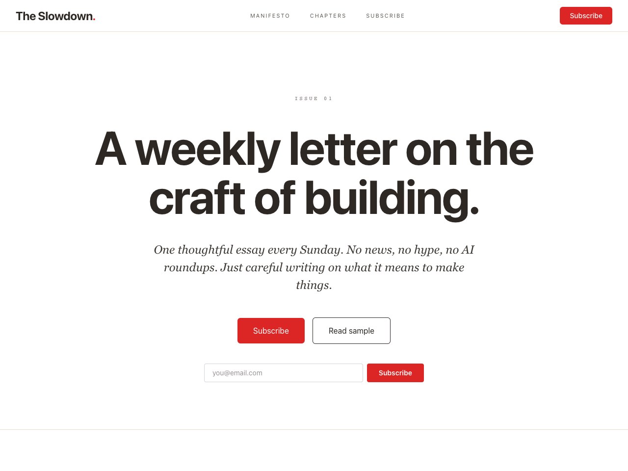 Editorial Warm product landing page direction