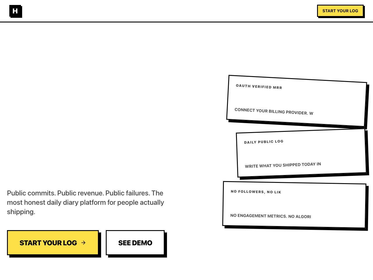 Neo Brutalism product landing page direction